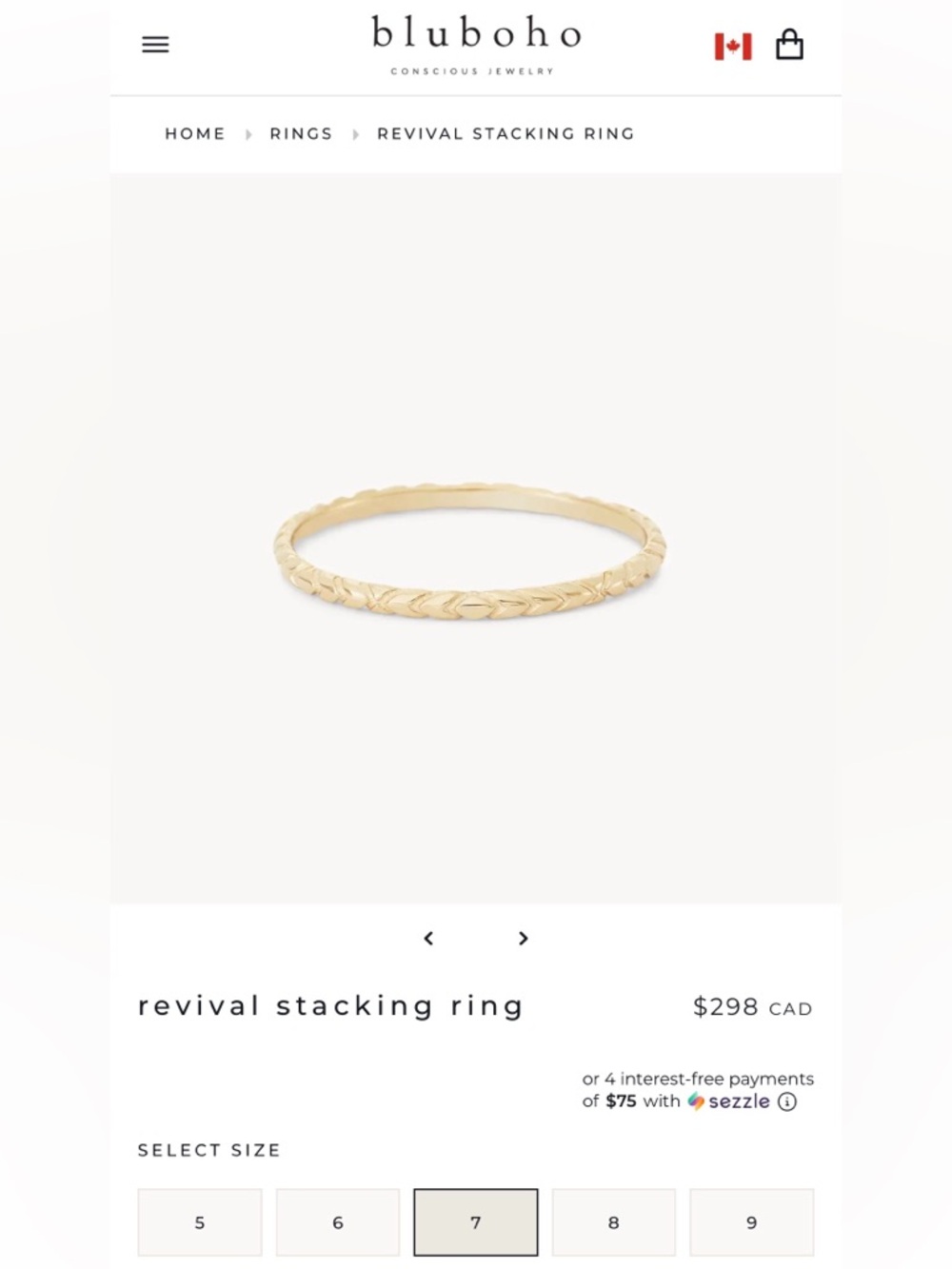 bluboho revival ring 14k yellow gold